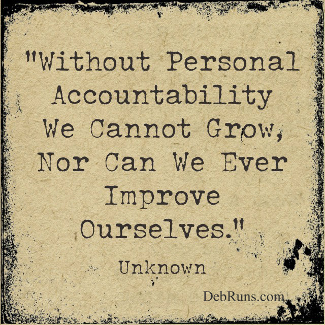 Six Ways To Become Accountable - Deb Runs